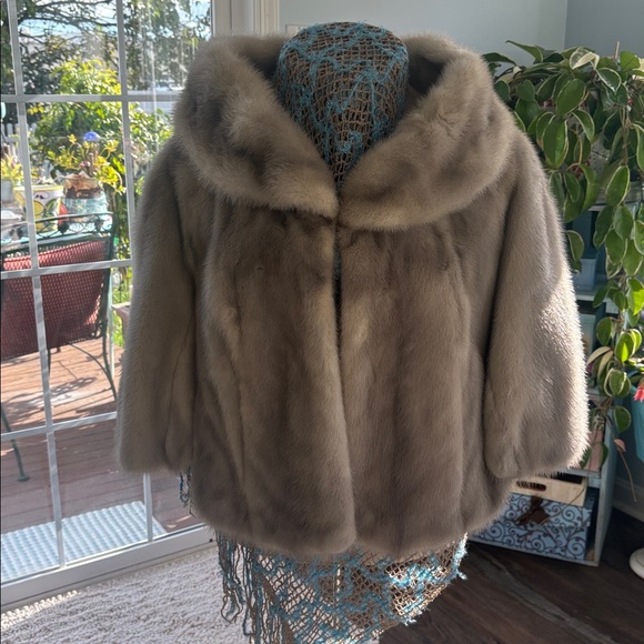 W. P. Wasson & Co Jackets & Blazers - Genuine Mink Vintage Natural Blue